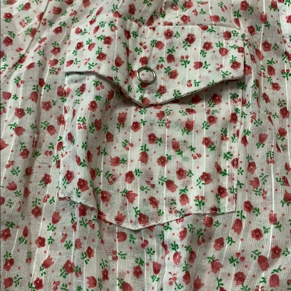 Forever 21 floral print short sleeves shirt - Picture 3 of 5